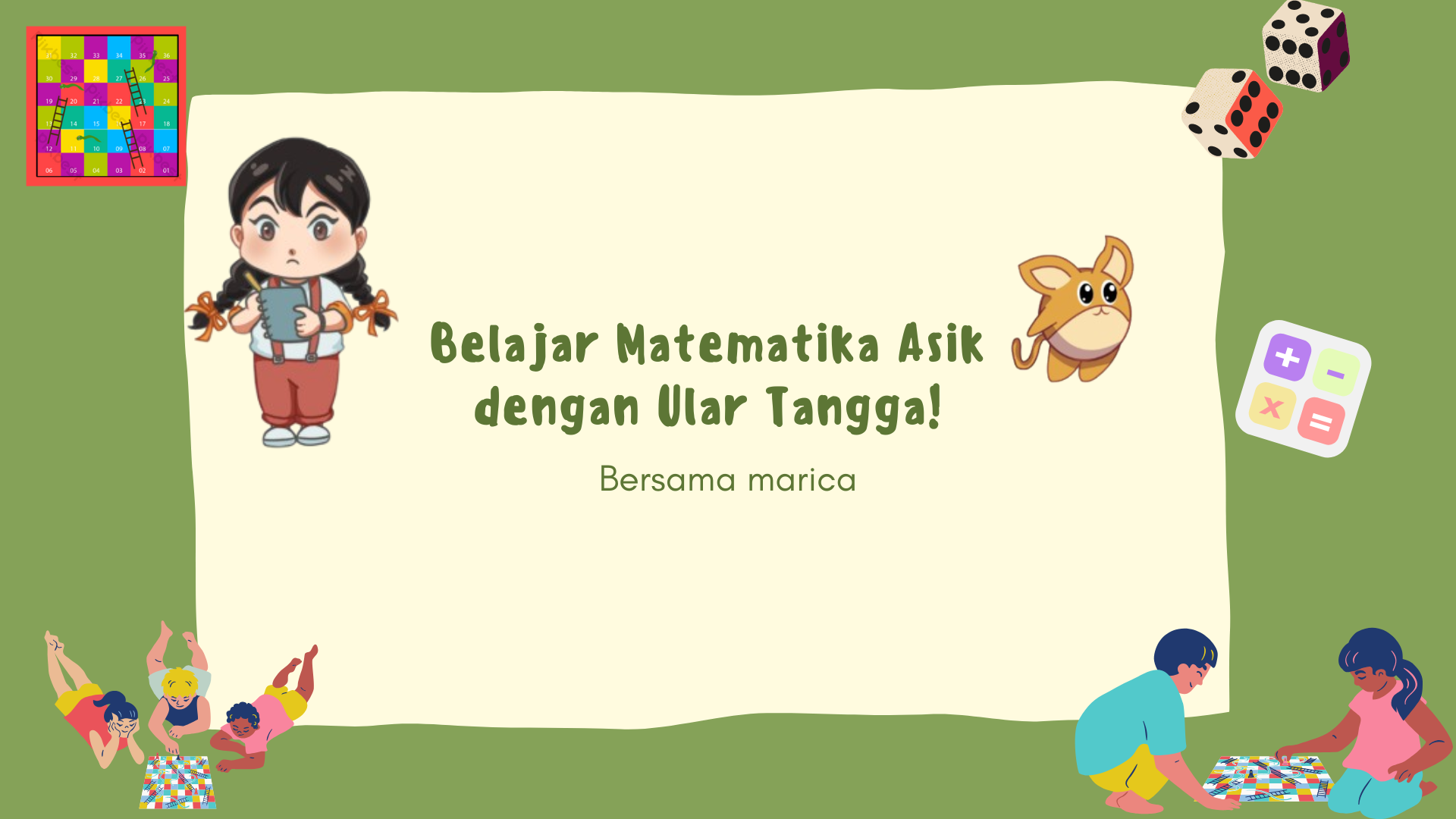 🐍🎲 Belajar Matematika Asik dengan Ular Tangga!