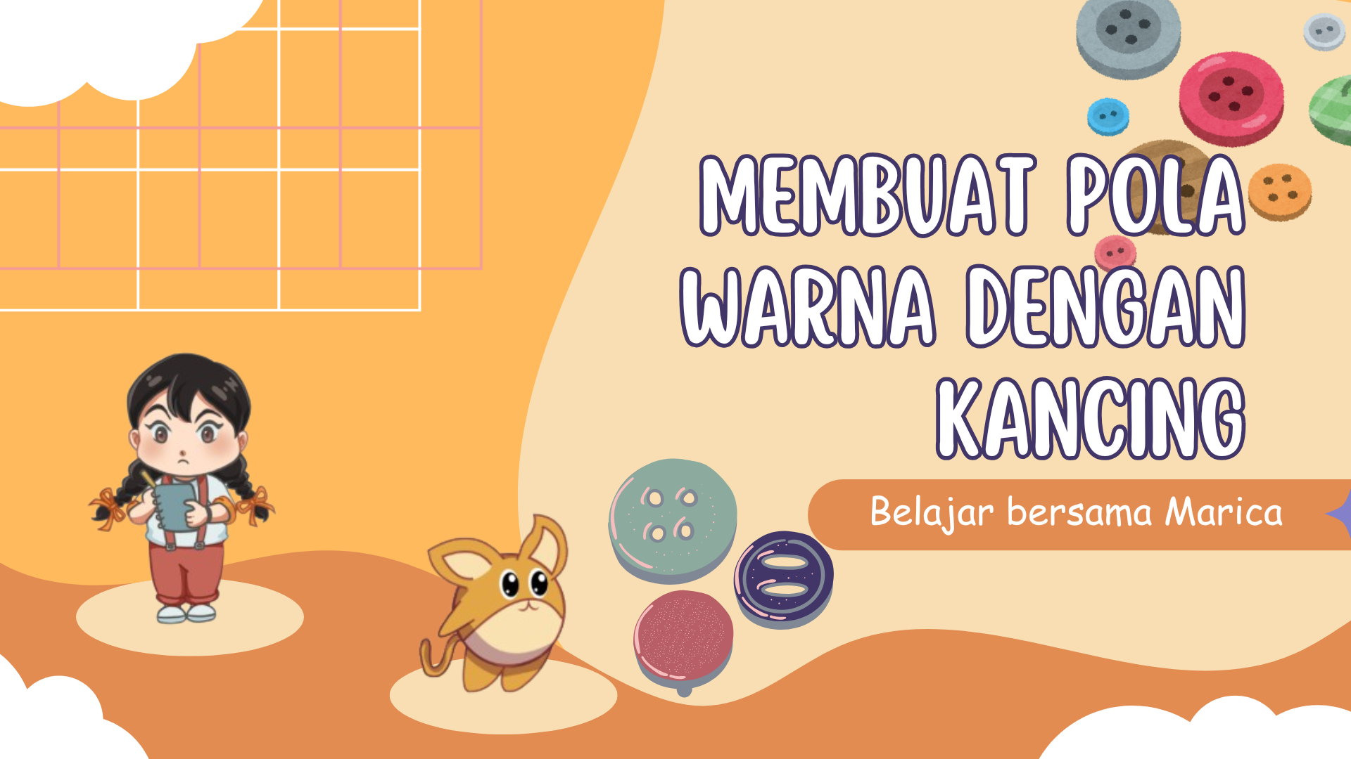 Membuat Pola Warna dengan Kancing